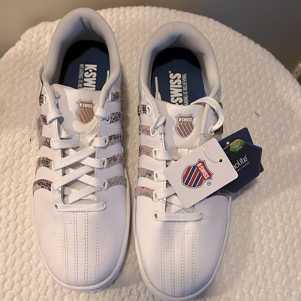 White multi color K swiss